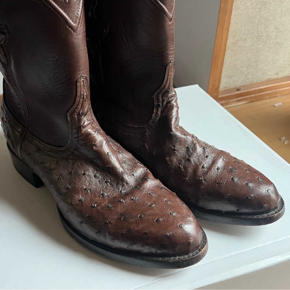 JRC & Sons Full Quill ostrich boots